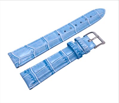Ремешки NAGATA Голубой КРОКО 3 18мм