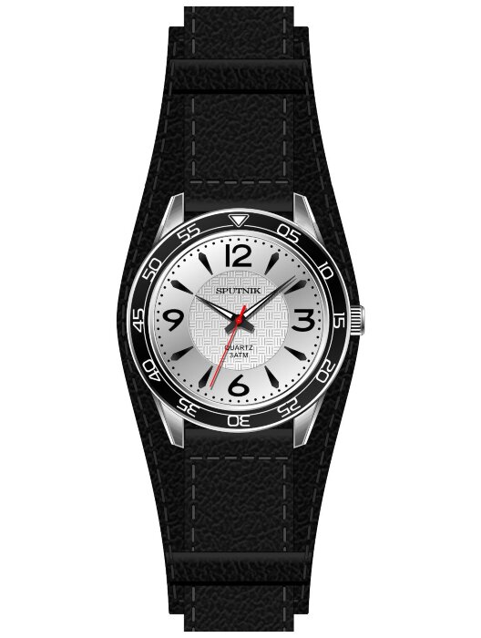Наручные часы Спутник М-858290 Н -1 (сталь)кож.рем