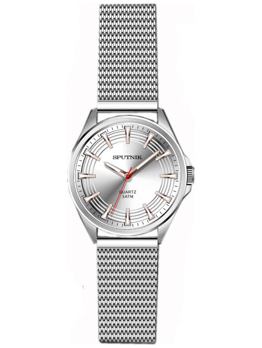 Наручные часы Спутник М-858281 Н -1 (сталь,роз.оф.) браслет