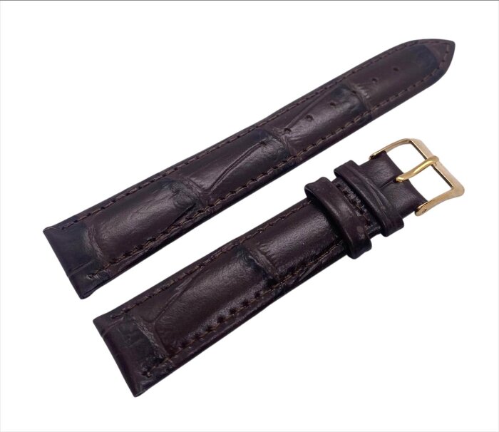 Ремешки NAGATA Коричневый КРОКО 16 18мм