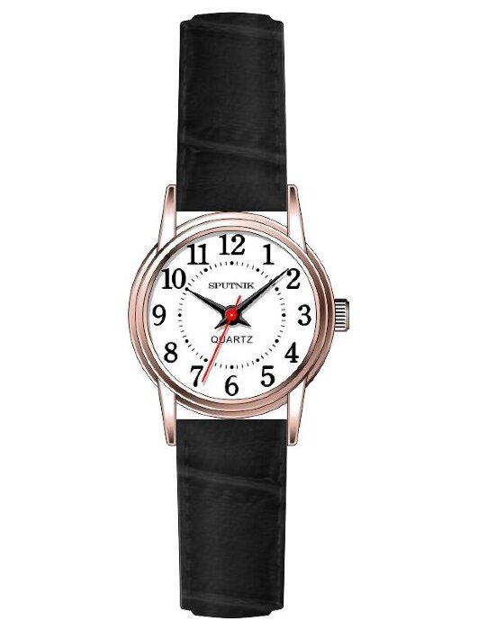 Наручные часы Спутник Л-201350-8 (бел.) черный рем