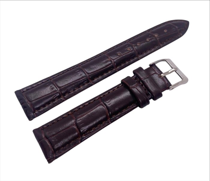 Ремешки NAGATA Коричневый КРОКО 17 18мм