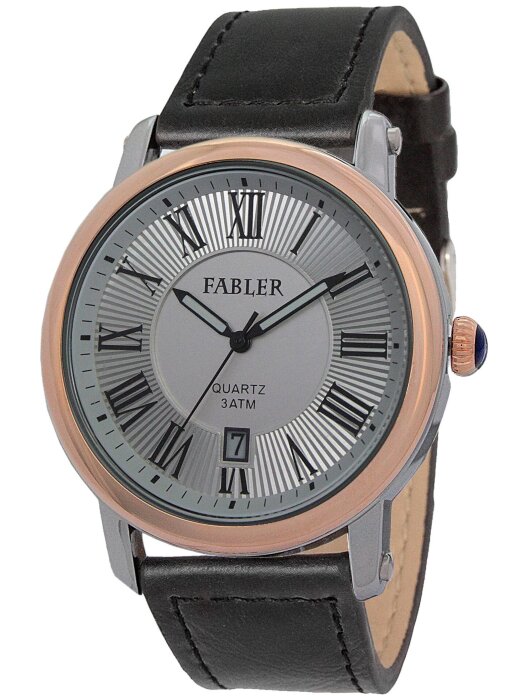 Наручные часы FABLER FM-710101-6 (сталь) 1 кален-рь,кож.рем