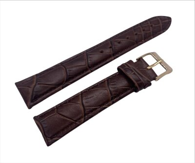 Ремешки NAGATA Коричневый КРОКО 19 18мм