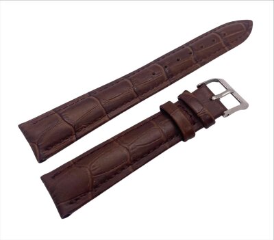 Ремешки NAGATA Коричневый КРОКО 21 18мм