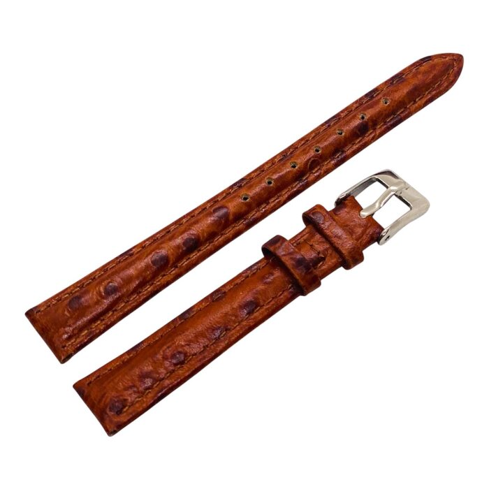 Ремешки NAGATA Коричневый Страус 12мм