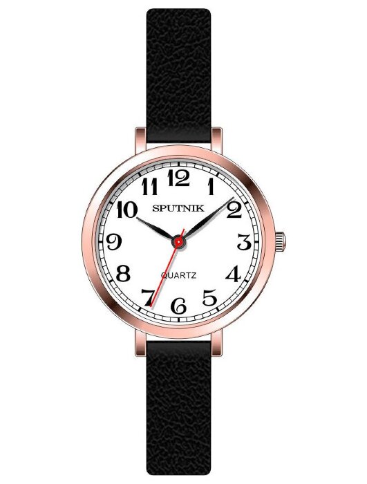 Наручные часы Спутник Л-201170-8 (бел.) черный рем