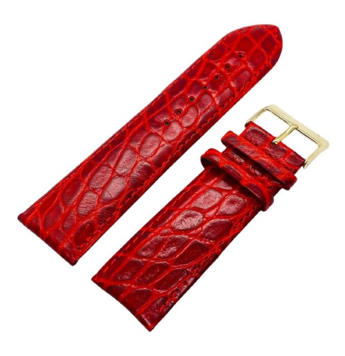 Ремешки NAGATA Красный KROKO 3 26мм