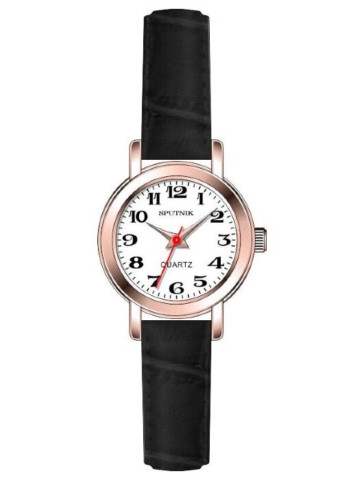 Наручные часы Спутник Л-201310-8 (бел.) черный рем
