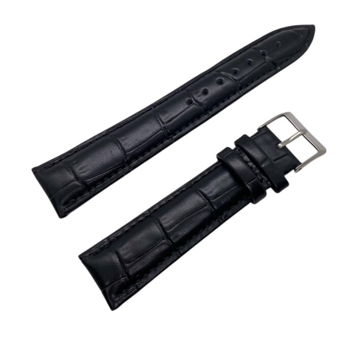 Ремешки NAGATA Черный КРОКО 1 22мм