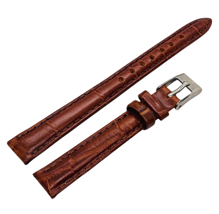3.Ремешки NAGATA Коричневый KROKO 4 12мм