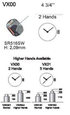 Механизм TMI VX00 (ORHM000) (SEIKO 1N00)