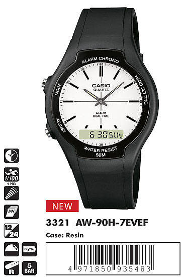 Наручные часы CASIO AW-90H-7E