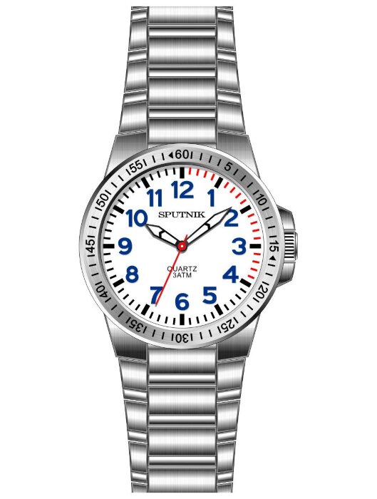 Наручные часы Спутник М-996680-1(бел.син.оф.)