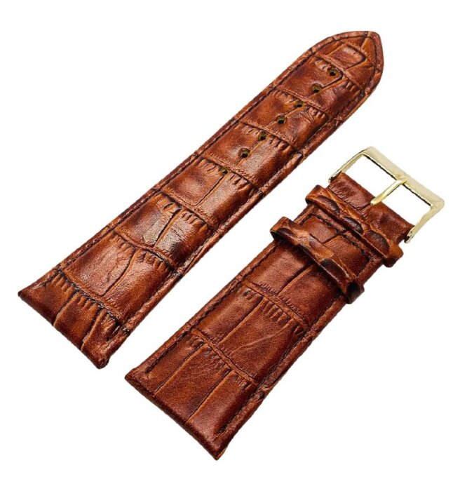 Ремешки NAGATA Коричневый KROKO 8 26мм