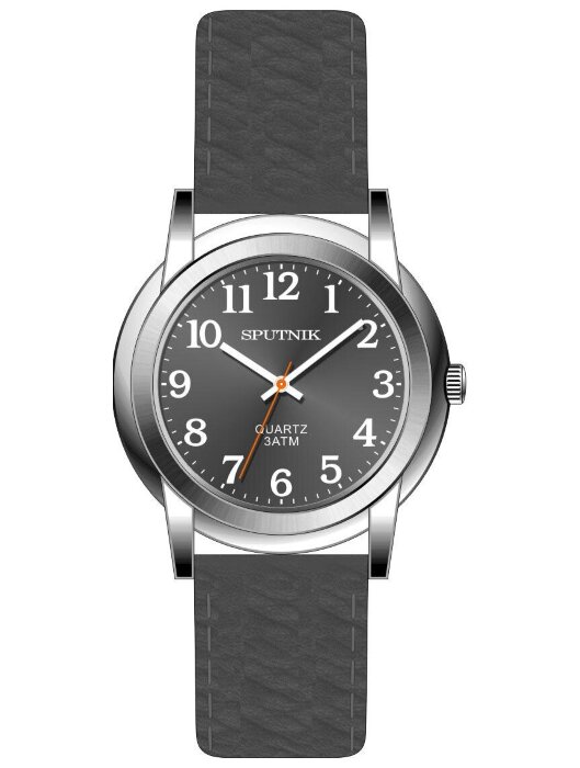 Наручные часы Спутник М-858470 Н-1 (серый) кож.рем