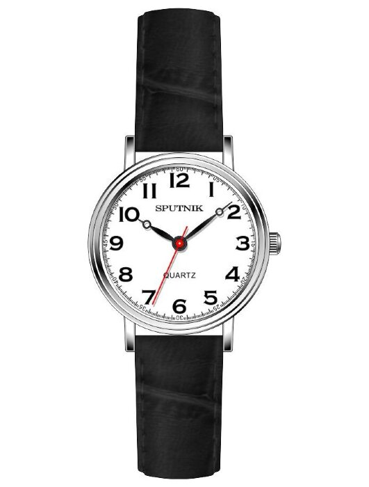 Наручные часы Спутник Л-201300-1 (бел.) черный рем