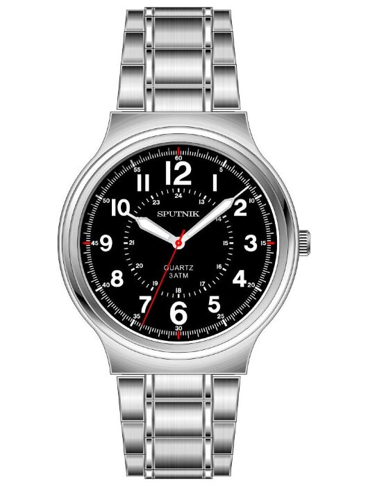 Наручные часы Спутник М-996710-1(черн.бел.оф.)