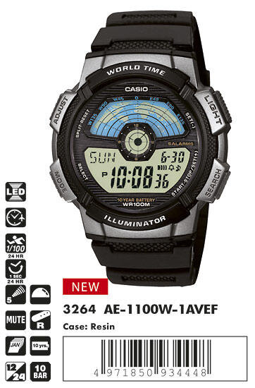 Наручные часы CASIO AE-1100W-1A