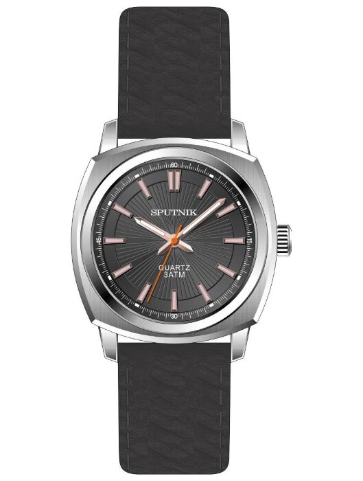 Наручные часы Спутник М-858441 Н-1 (серый) кож.рем
