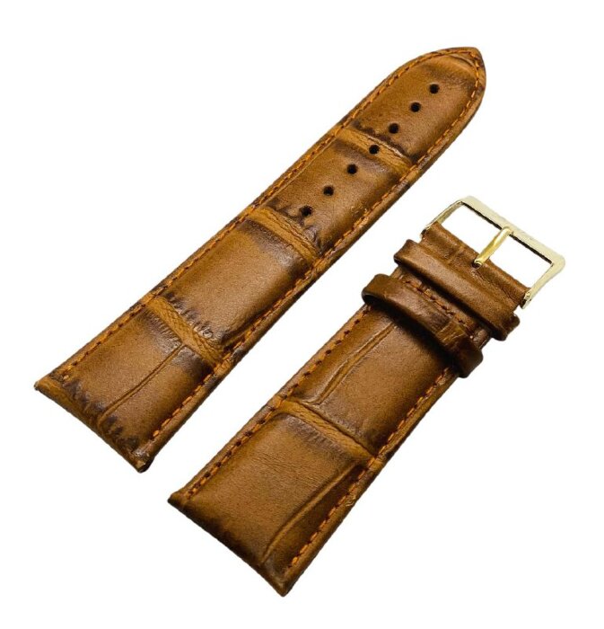 Ремешки NAGATA Коричневый KROKO 29 26мм