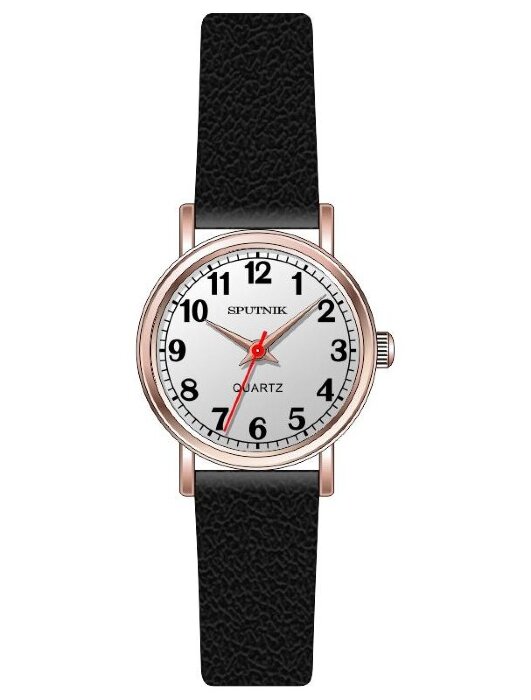 Наручные часы Спутник Л-201380-8 (сталь) черный рем