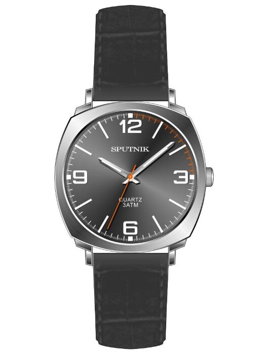 Наручные часы Спутник М-858451 Н-1 (серый )кож.рем