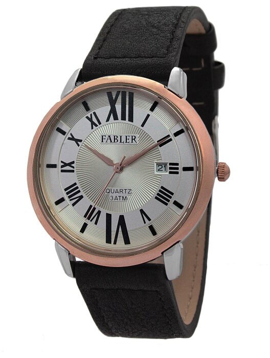 Наручные часы FABLER FM-710061-6 (сталь) 1 кален-рь,кож.рем