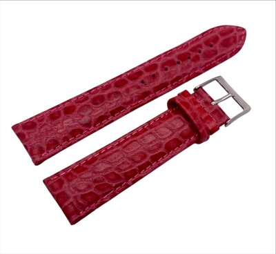 Ремешки NAGATA Красно-розовый КРОКО 4 22мм