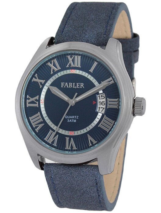 Наручные часы FABLER FM-710281-1(син.) 1 календарь,кож.рем