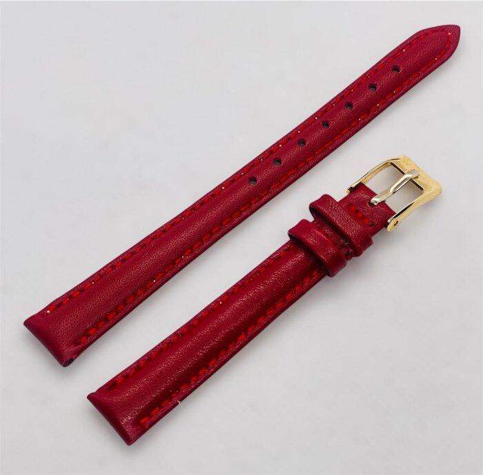 3.Ремешки NAGATA Красный гладкий 12мм