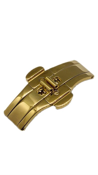 Клипса-автомат бабочка желтая 6х23