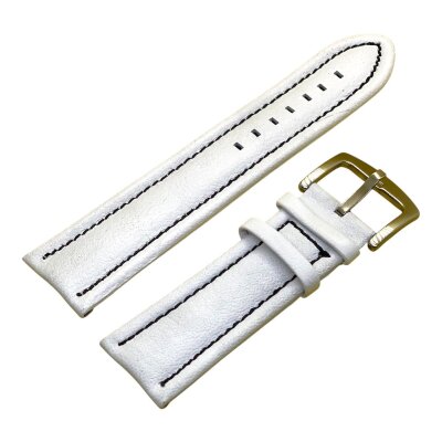 Ремешок BREATLING XL белый черн.стр 28мм