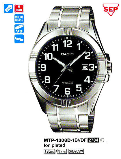 Наручные часы CASIO MTP-1308D-1B