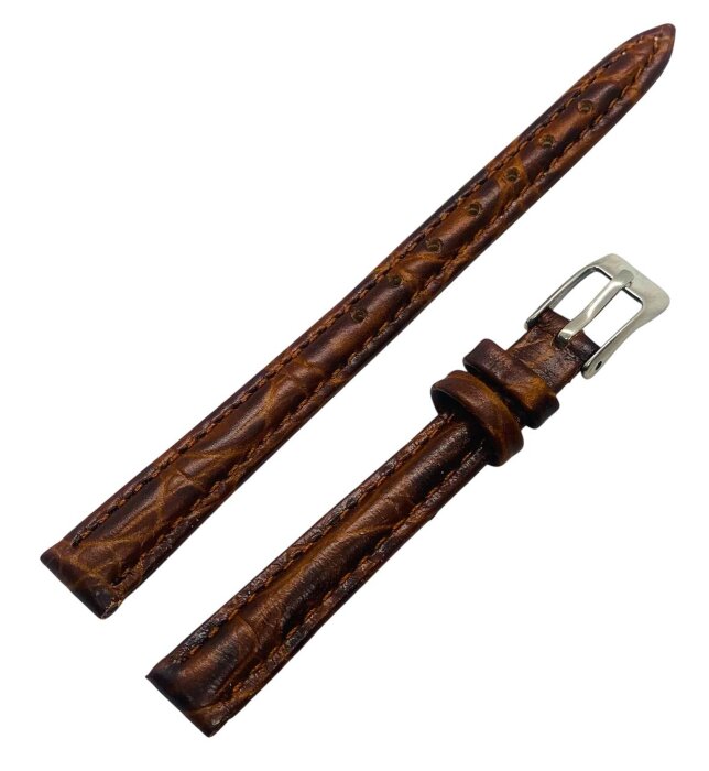 1.Ремешки NAGATA Коричневый KROKO 2 8мм