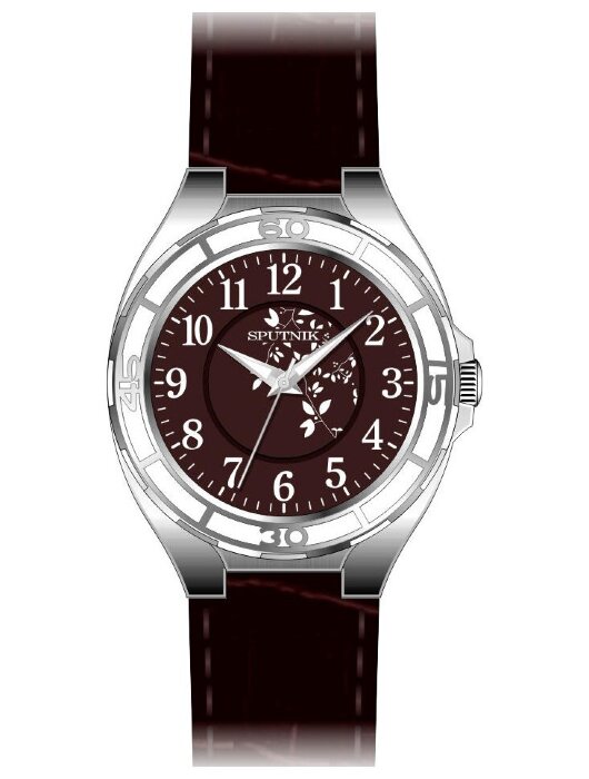 Наручные часы Спутник Л-201020-1.4 (корич.) коричневый рем