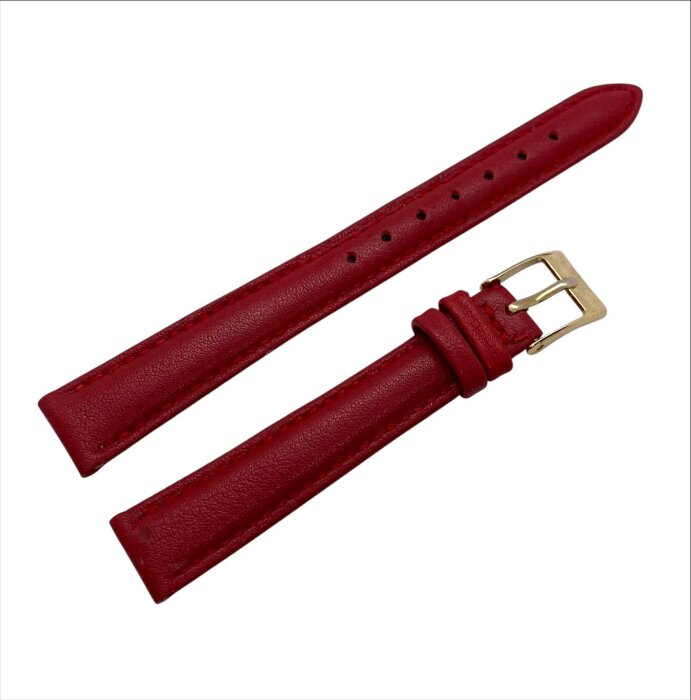 4.Ремешки NAGATA Красный гладкий 14мм