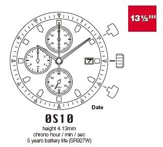 Механизм Miyota 0S10-4H