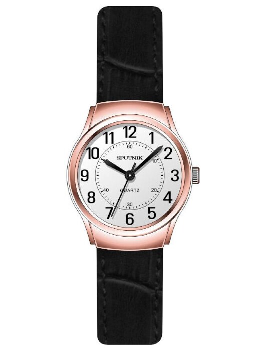 Наручные часы Спутник Л-201110-8 (сталь) черный рем