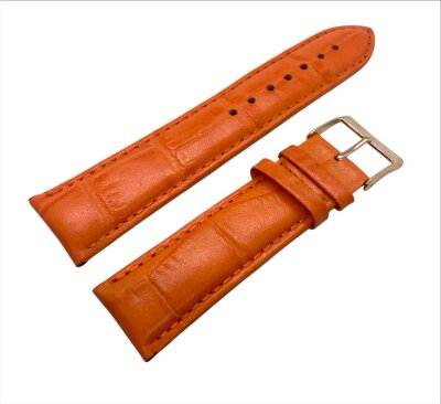 8.Ремешки NAGATA Рыжий КРОКО 3 22мм