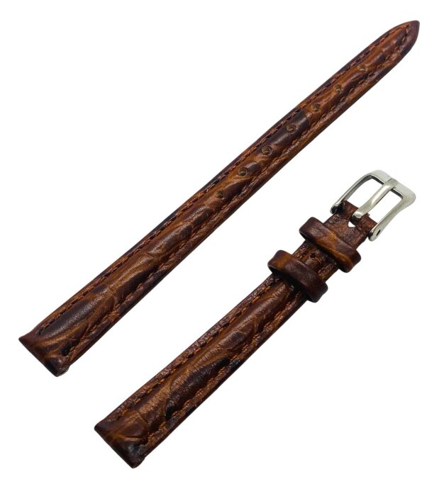 1.Ремешки NAGATA Коричневый KROKO 41 8мм