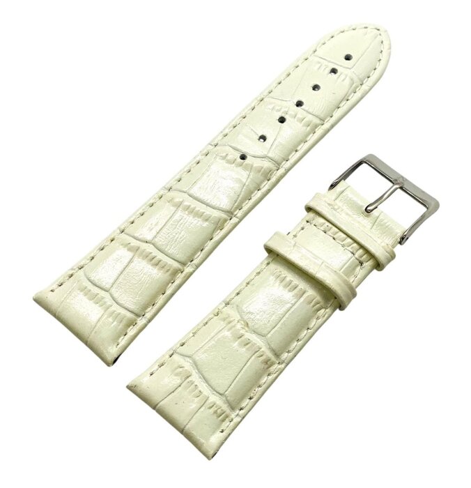 Ремешки NAGATA Бежевый KROKO 24мм