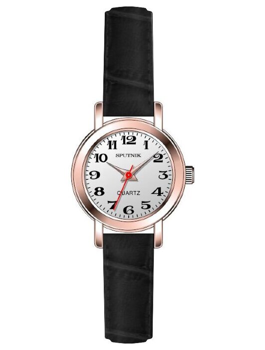 Наручные часы Спутник Л-201310-8 (сталь) черный рем