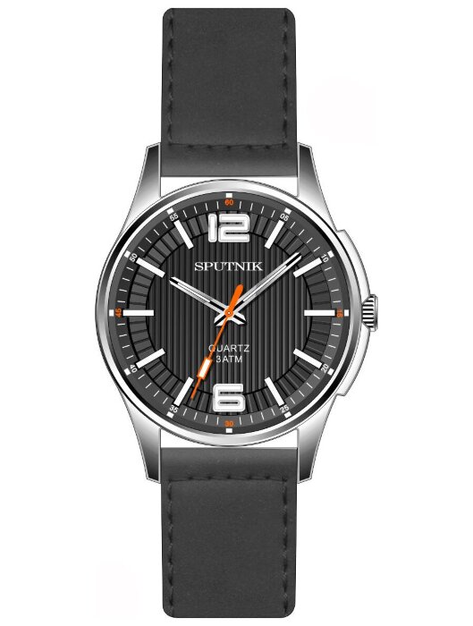 Наручные часы Спутник М-858341 Н -1 (серый)кож.рем