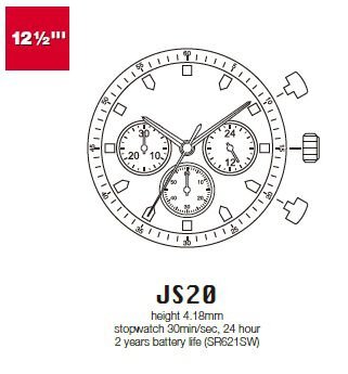 Механизм Miyota JS20