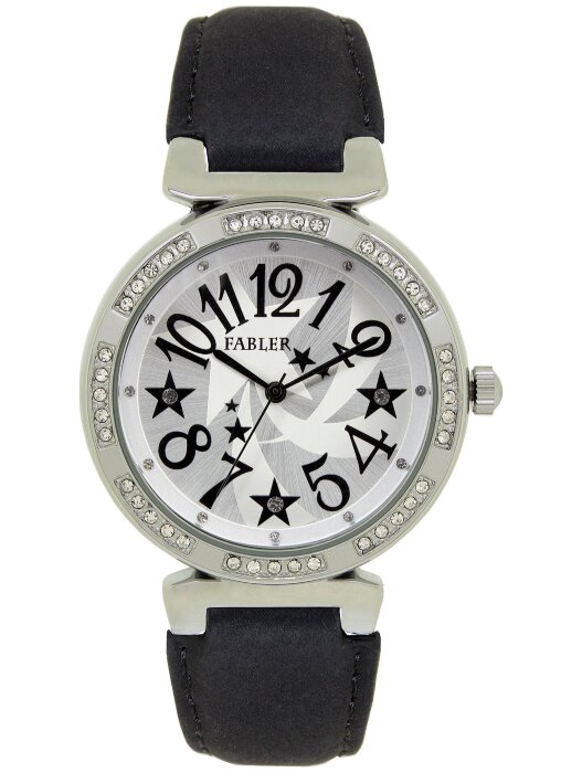 Наручные часы FABLER FL-500353-1 (сталь) кам.черный рем