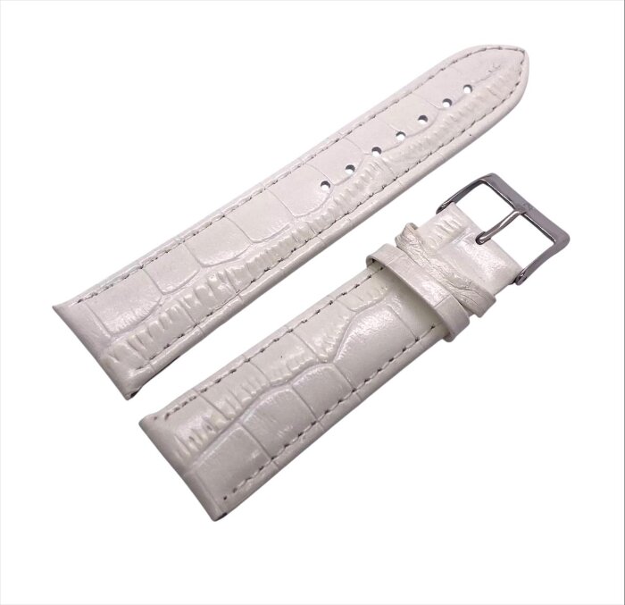 8.Ремешки NAGATA Белый КРОКО 2 22мм