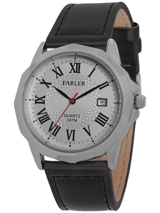 Наручные часы FABLER FM-710041-1 (сталь) 1 кален-рь,кож.рем