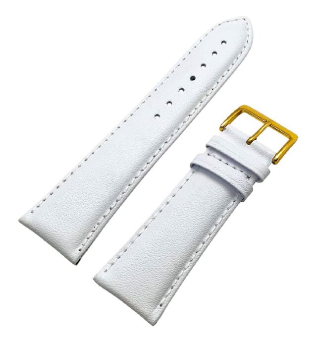 Ремешки NAGATA Белый гладкий 24мм