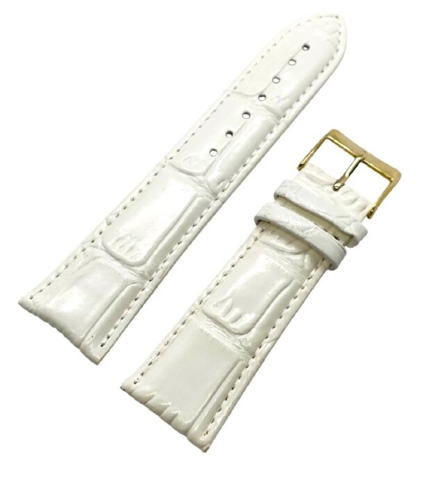Ремешки NAGATA Белый KROKO 1 24мм